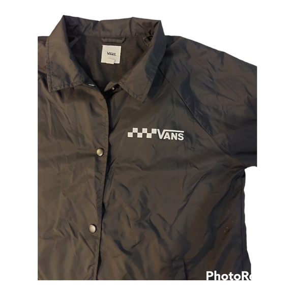 VANS Windbreaker Button Up Jacket Coat Youth Medium - Picture 2 of 3
